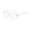 Heart-Shaped Frameless Peach Sunglasses: Perfect for Pool, Picnic, and Party
