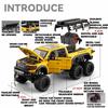 1:24 Dodge Mammoth RAM 1000 TRX 6x6 Pickup Metal Alloy Diecast Model Car Children's Toy Car With Light Collections Gifts Friend