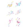Small Pattern Simple Butterfly Flowers Color Tattoo Back Girls Lasting Tattoo Stickers Waterpro X7M8
