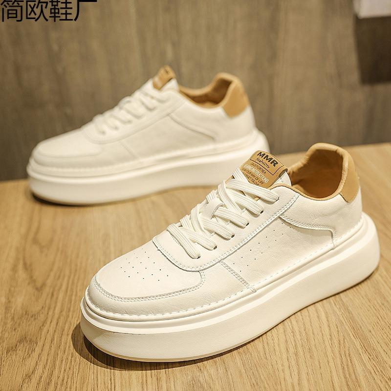 Men's Trendy Shoes Winter New Versatile Platform White Shoes Men's Sports and Leisure Board Shoes