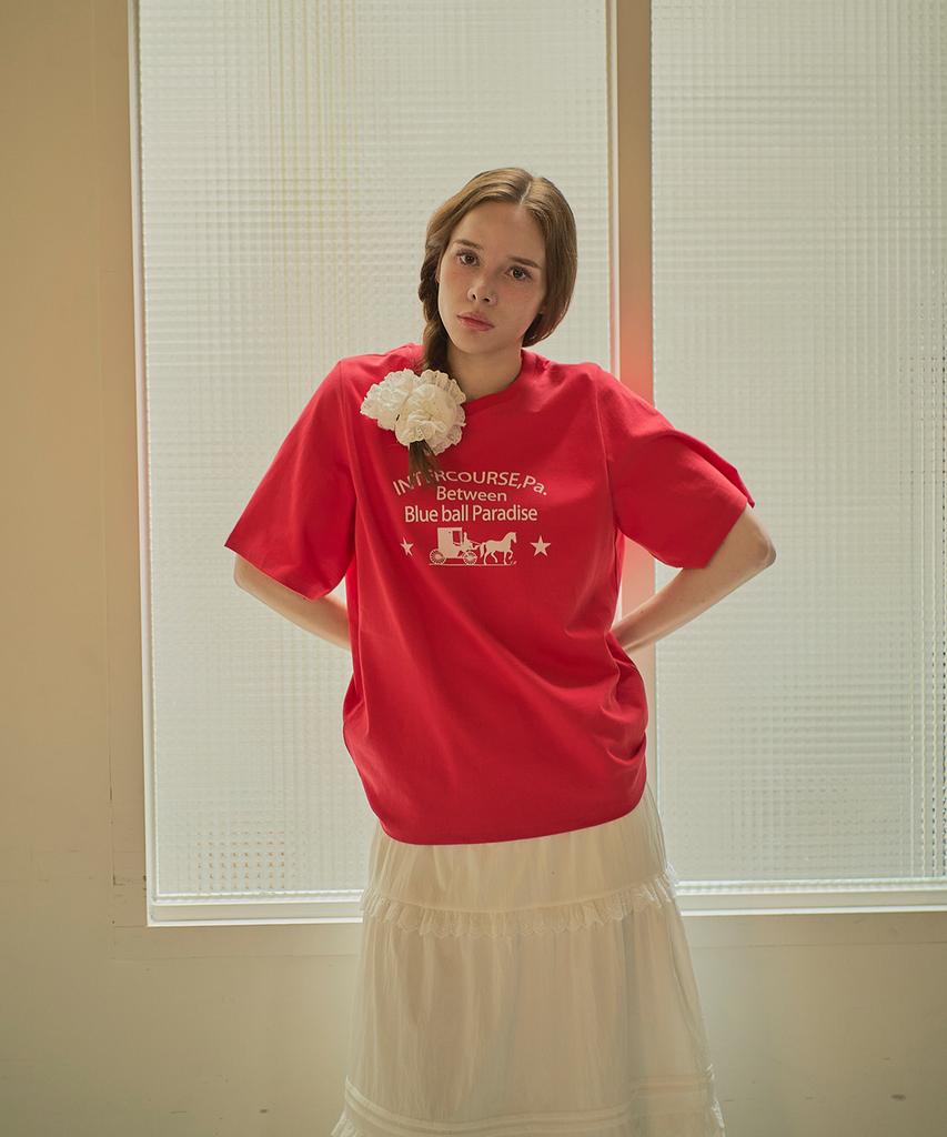 Iteoneolmomeonteu Paradise T-Shirt _ Red