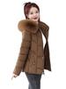 Big fur collar cotton-padded clothes women's short new winter thickened slim-fitting cotton-padded clothes, thin small cotton-padded jacket