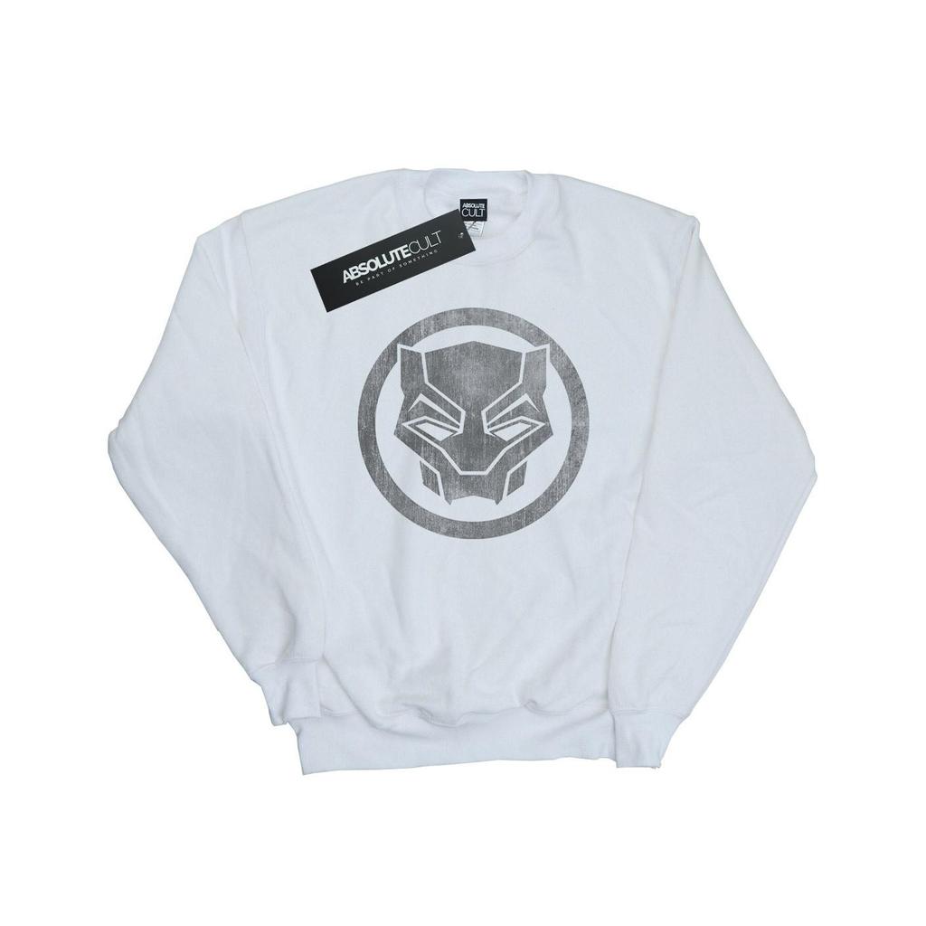Marvel Womens/Ladies Black Panther Distressed Icon Sweatshirt
