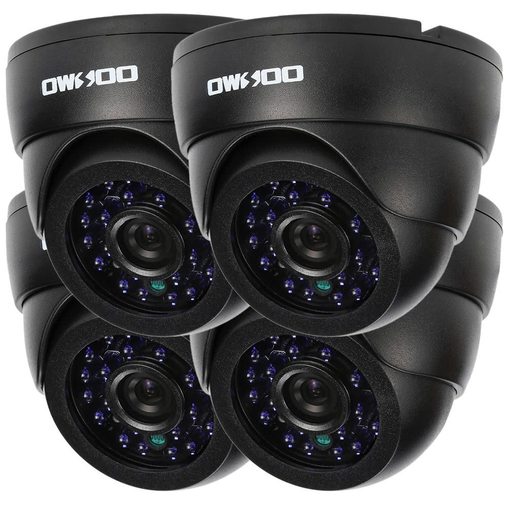 Audio Dome camera 800TVL 1//4/" CMOS IR-CUT 3.6mm lens 24IR cctv security camera