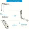70 Pieces of 90-degree Right-angle Brackets, L-shaped Stainless Steel Fixing Parts for Supporting Furniture Connection Pieces