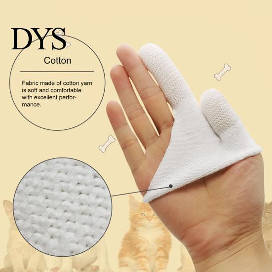 Dog Supplies Toothbrush Dental Care Soft Cotton Two-Finger Cat Pet Oral Teeth Cleaning Tool