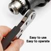 2-in-1 Multi-Functional Drill Chuck Detachable Black Screwdriver Two-Way Ratchet Square Head Wrench Tool Home Repair
