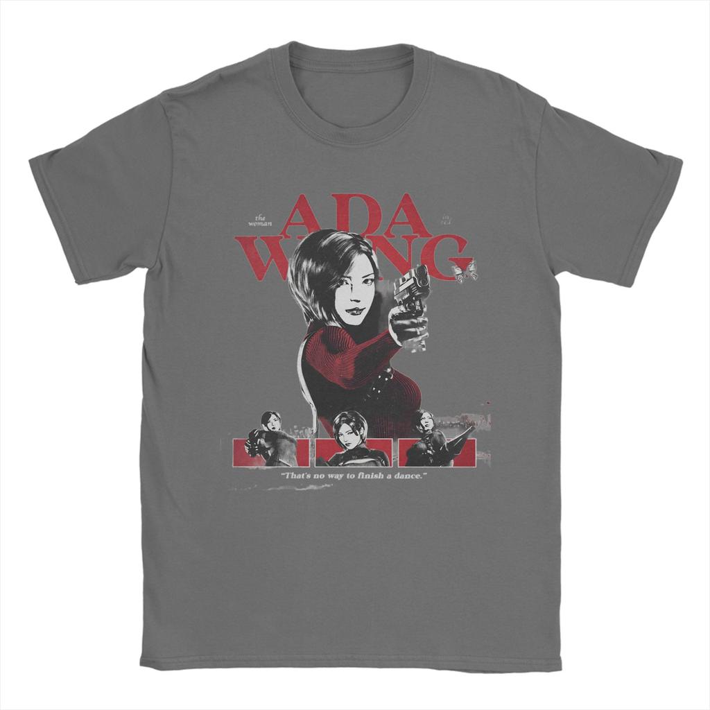 Biohazard Game Ada Wong Unisex T Shirts Novelty Tees Short Sleeve Crew Neck TShirts 100 Cotton Plus Size Clothes