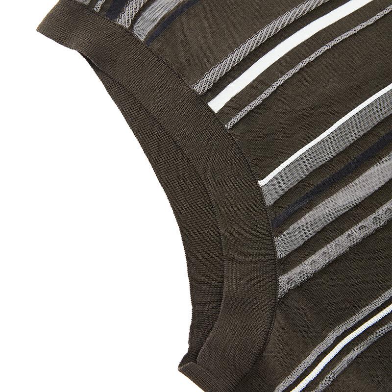 JNBY 2025 Fall Sleeveless V-Neck Knit Sweater