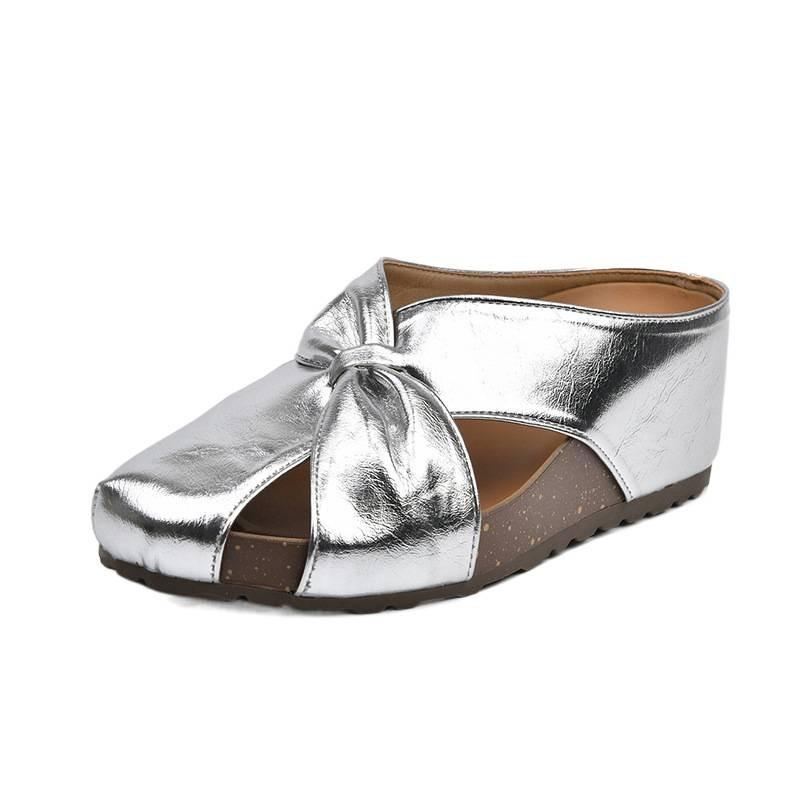 Women S Summer Wedge Sandals Closed Toe Inner Height Increasing Casual Shoes