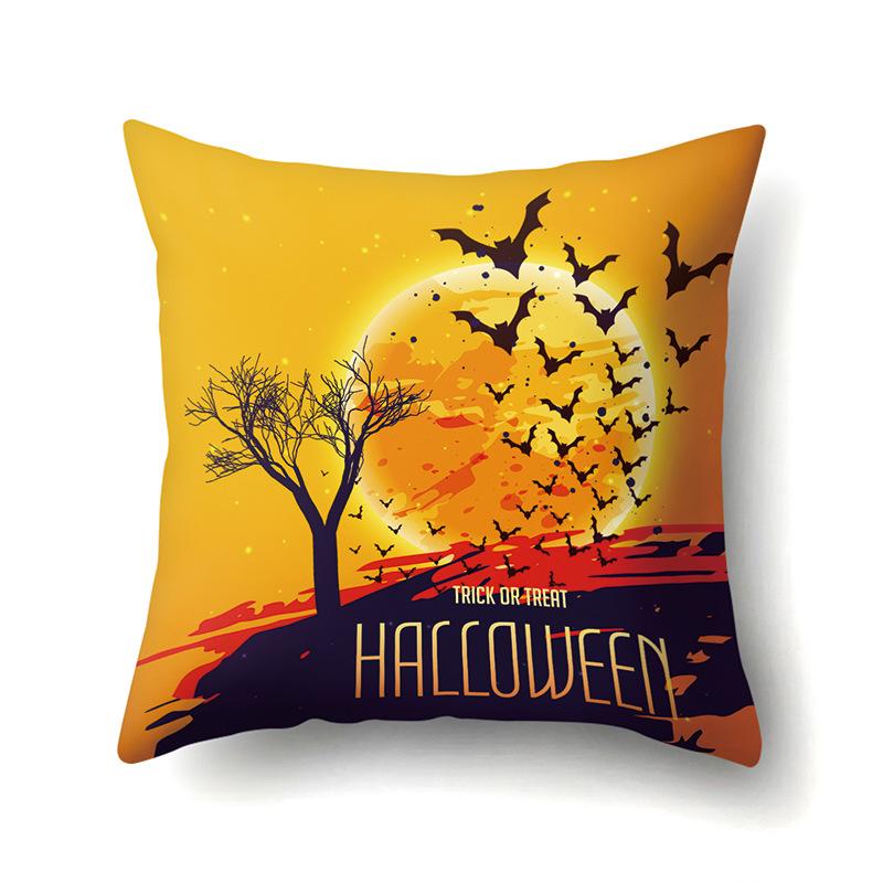 Halloween Kissenbezug Auto Lendenkissen Kürbis Sofa Kissenbezug Büro Zuhause Wohnzimmer Kissenbezug