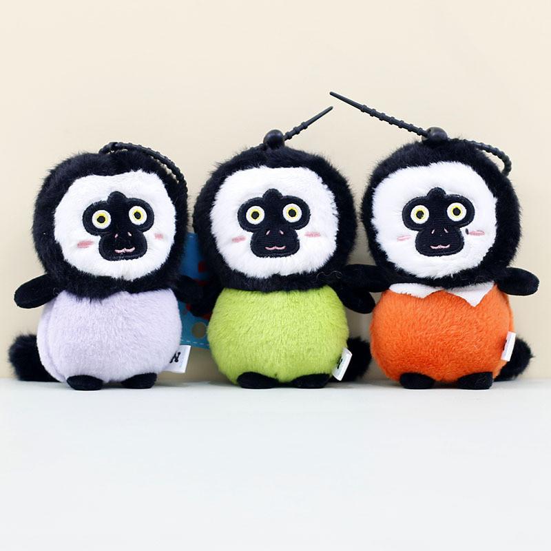 Adorable Plush Monkey Keychain Charming Pp Cotton Filled Cute Bag Pendant