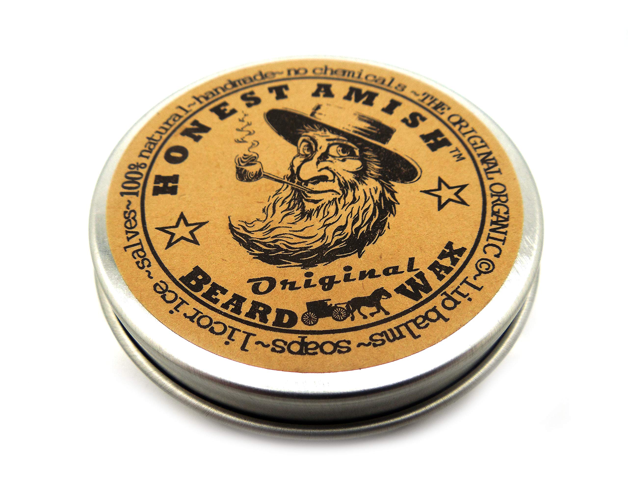 Honest Amish Original Beard Wax - 100% Natural Ingredients.