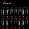 70 PCS Mechanical Dragon Claw Dual Nail Forms For Poly Extension Gel Nail Molds Nail Extension Forms For Building Gel Manicure