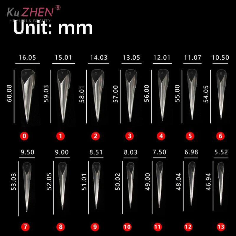 70 PCS Mechanical Dragon Claw Dual Nail Forms For Poly Extension Gel Nail Molds Nail Extension Forms For Building Gel Manicure