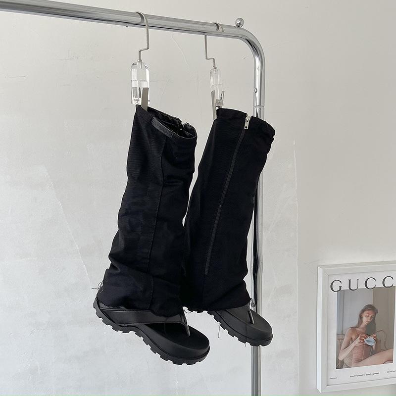 

Летние сапоги 2024 года, новые джинсовые брюки на толстой подошве, модный темперамент, но сапоги до колена 40