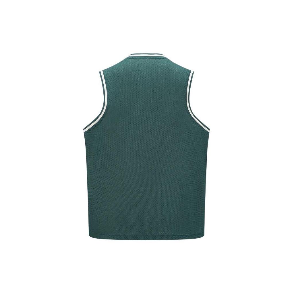 Reebok Vintage Colorblock Logo Embroidered Tank Top Unisex Tops Green 24SRC423UGL7