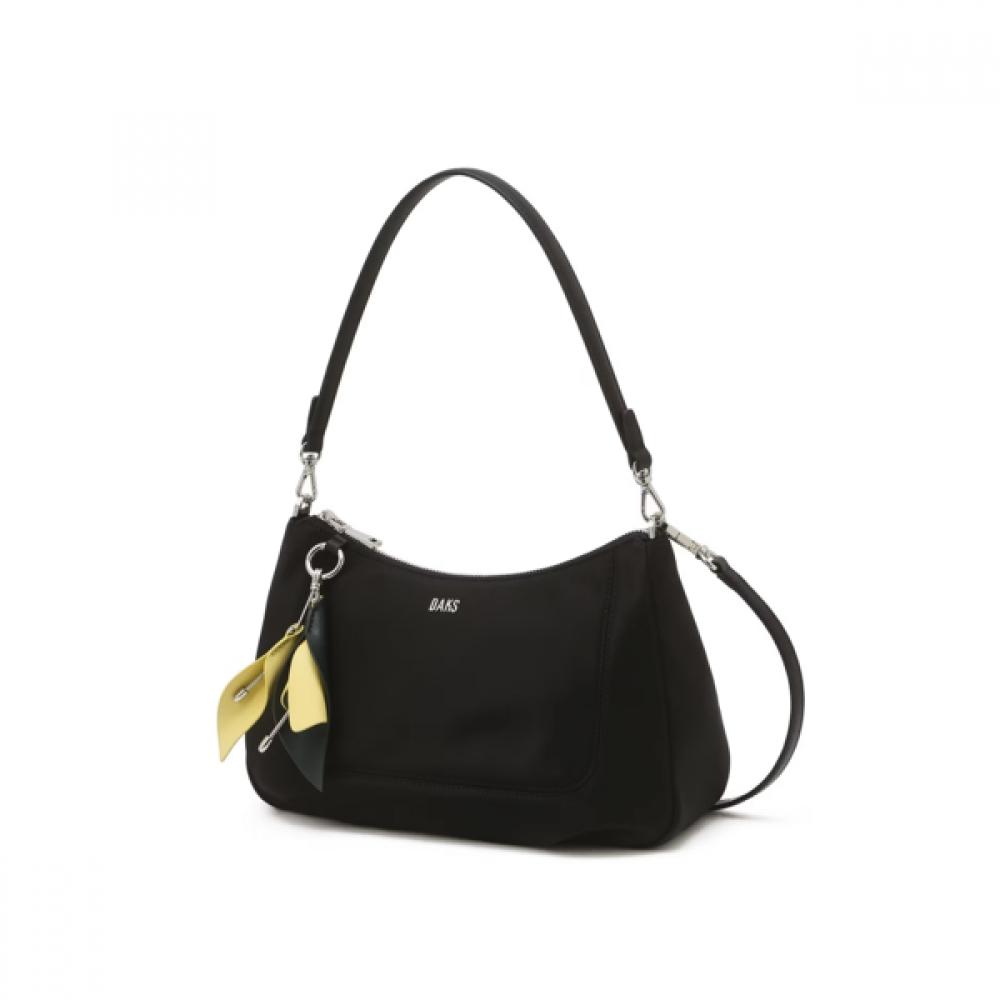 Daks Black Flower Nylon Shoulder Bag M Dcba6e521bk