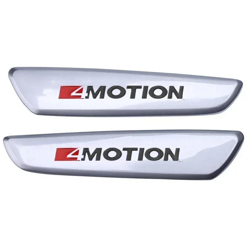 2026 Hot For Volkswagen VW interior sticker for vw 2pcs rline badge Metal Volkswagen 4MOTION rline tiguan passat badge silver ex