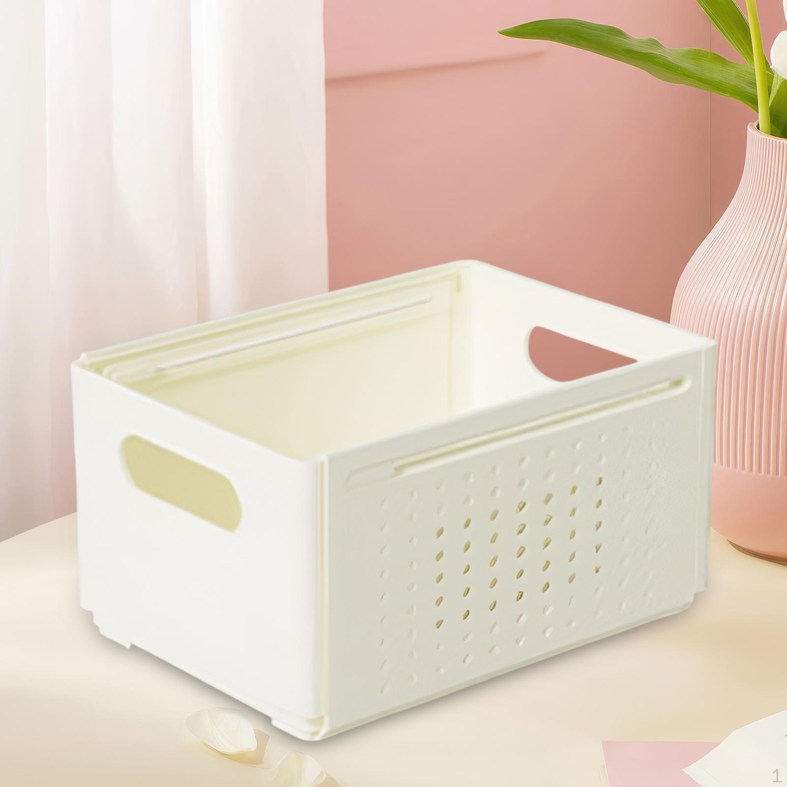 

Удобный органайзер для ящиков с ручками. Универсальное решение для хранения вещей дома. White Medium