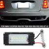 For Mini Cooper R56 R57 R58 R59 R50 R52 R53 2007-2015 LED License Plate Light White Car Number Lamp Error Free Canbus