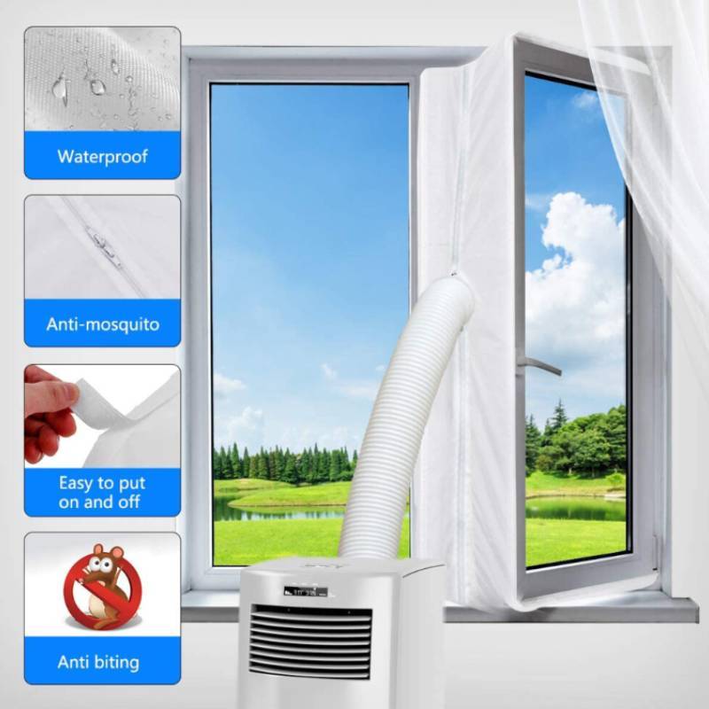 White Window Seal For Mobile Ac Units Dust Barrier For Home And Office