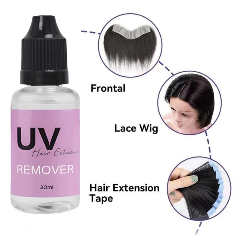 UV Glue Remover 30ml,Fast Dissolving for Extensions & Eyelashes,Professional Safe Solvent with Brush