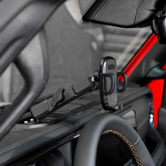 Dash Mount Phone Holder Bracket for Jeep Wrangler JL JT 24+ Interior Accessories