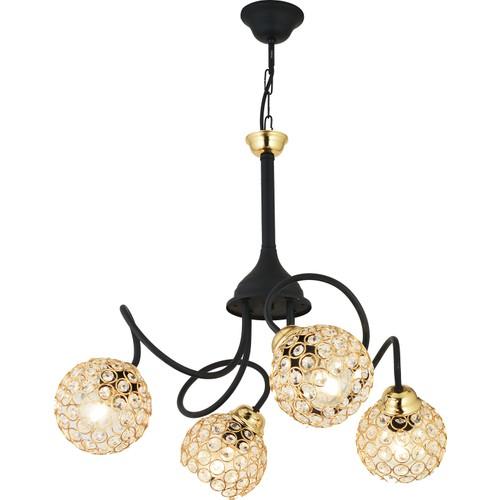 

Роскошная люстра Snowdrop Lightning из 4 предметов из черного хрусталя