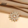 Brooch Pin Alloy Pin Round Sunflower Shape Lapel Badge Versatile