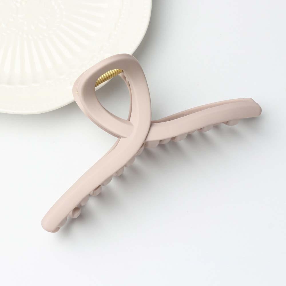 Korean Style Silicone Shark Clip Safe Straight Line Shaped Hair Claw Solid Color Shark Clip  Party