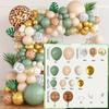 140pcs Leopard Print and Tiger Print Giraffe Balloon Set, Jungle-themed Birthday Outdoor Picnic, Wedding, Anniversary Decoration