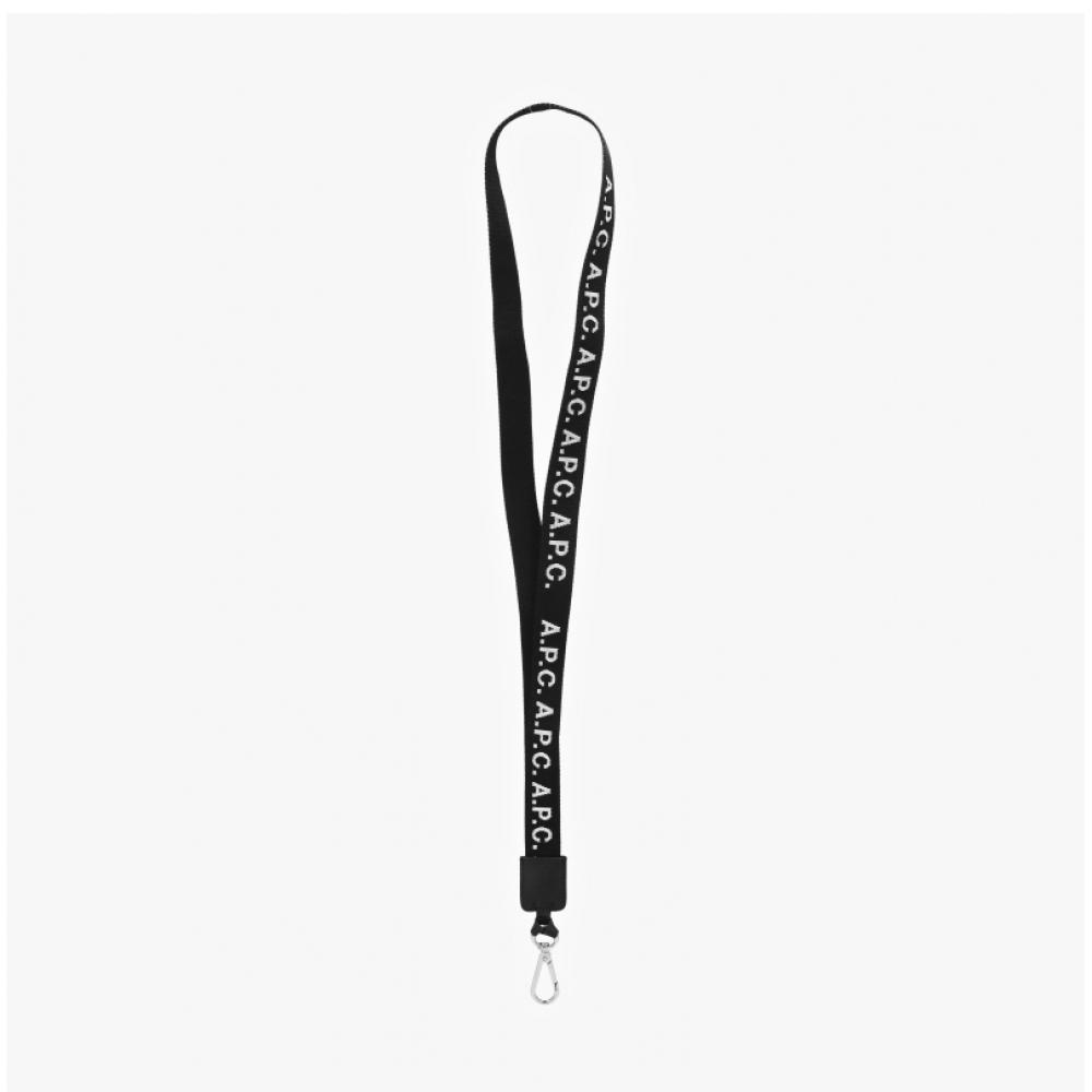 Apc Neck Strap Keyring Jacquard H63637 Lzz Black