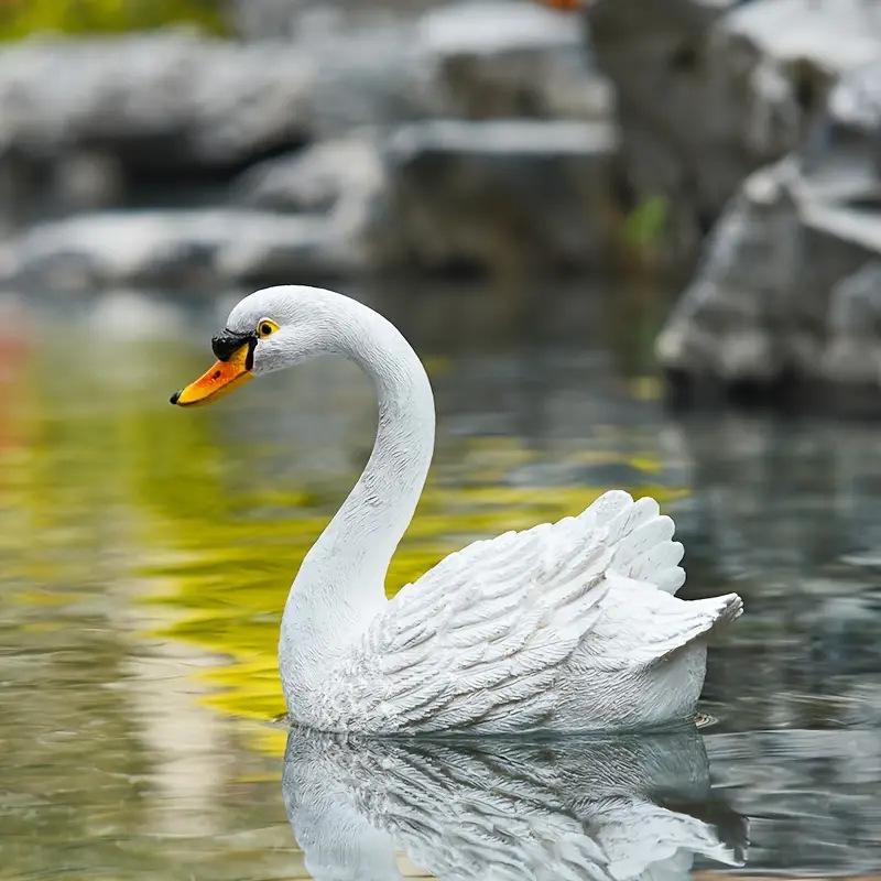 Floating Swan Garden Fountain Sculpture