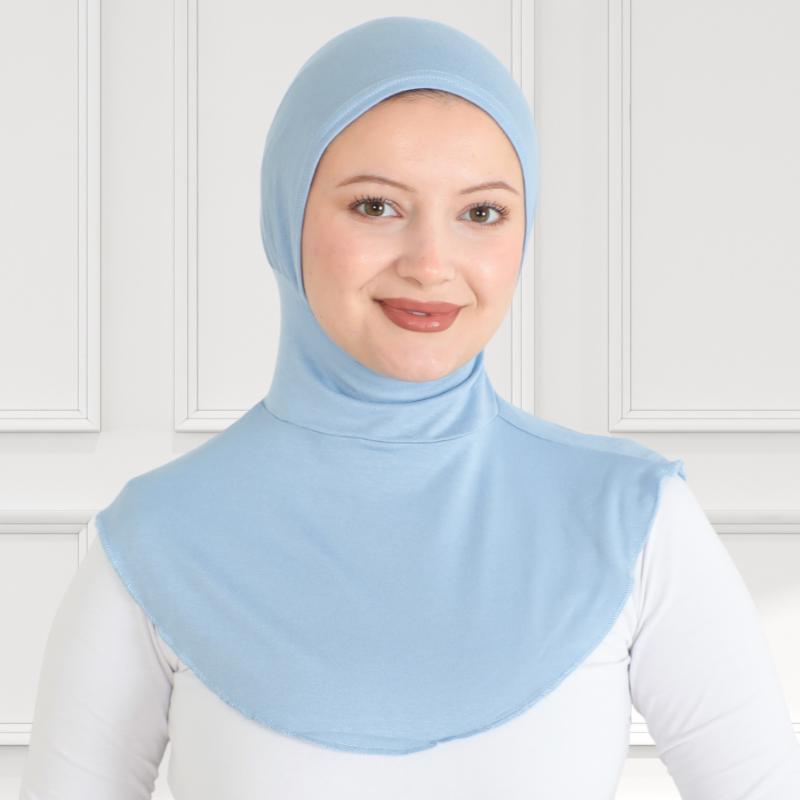Sport Hijab For Women, Muslim Head Scarf, Flexible Turban Girls, Chic Islamic Wear For Gym, Neck Collar Bonnet Viscose