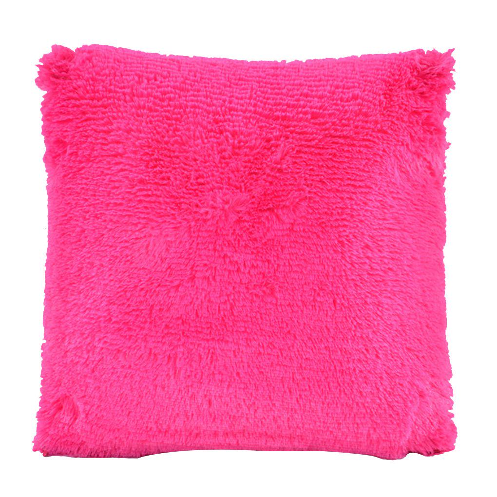 

Квадратный плед меховой пушистый диван наволочка мягкий плюшевый чехол для подушки домашний декор