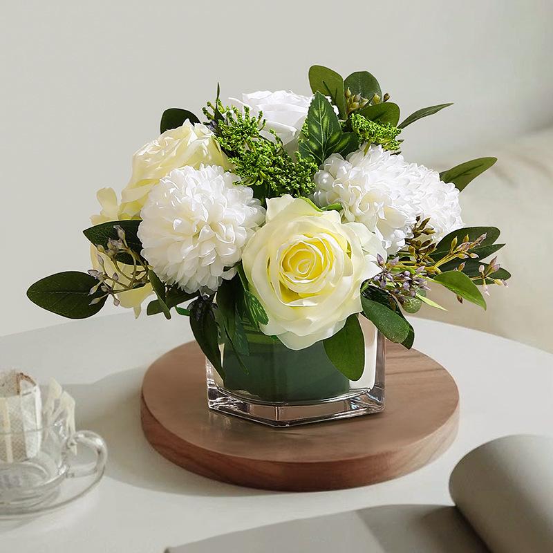 Premium High-end Fake Flower Simulation Potted Plant Business Decoration Ornaments Room Coffee Table Furniture Dining Table Scene Layout