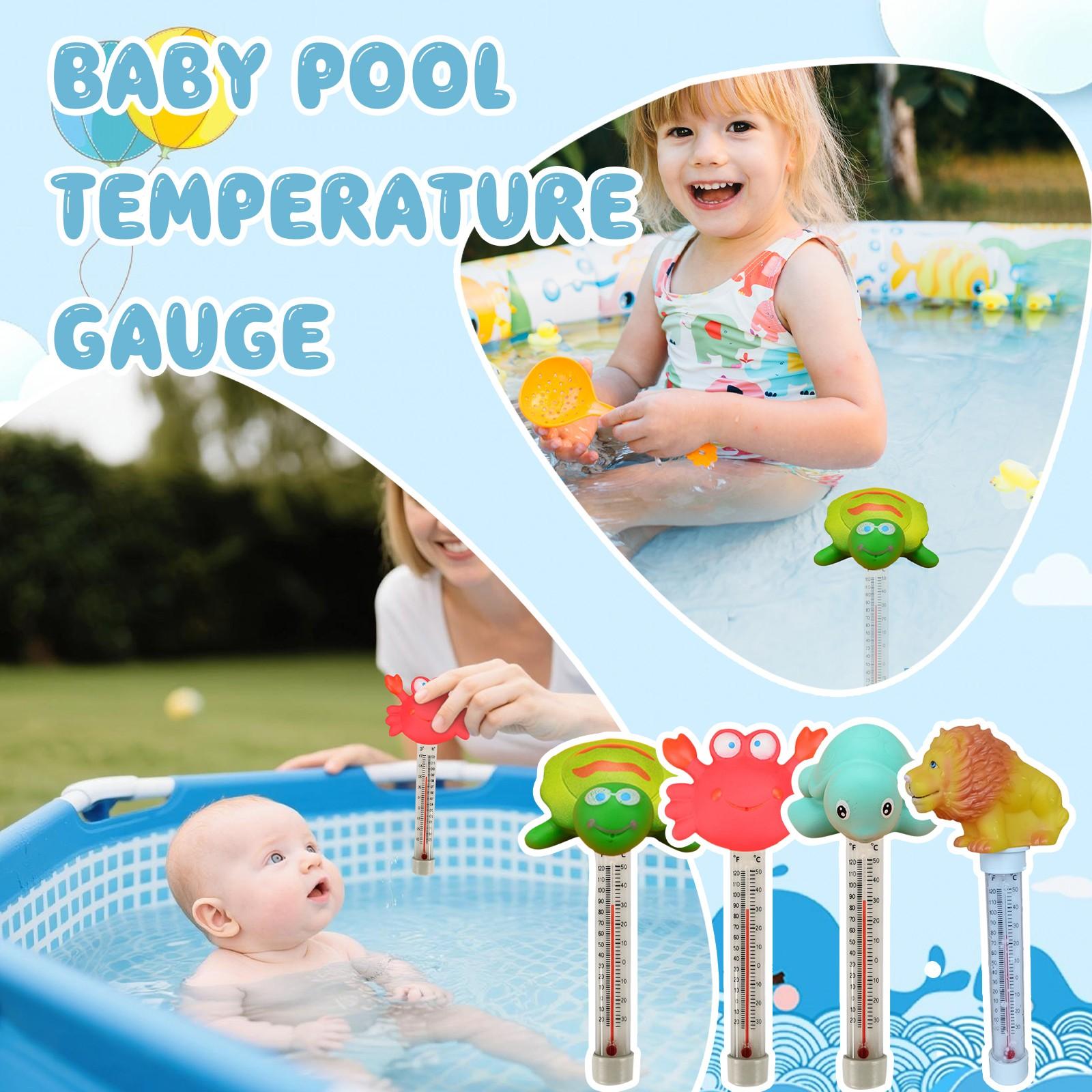 

Cartoon Animals Swimming Pool Float Temperature Measurement 3ml One Size синій