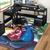 1pc Mega Man Anime Cartoon Design Office Chair Mat Non-Slip Carpet for Home Decor, Living Room, Bedroom, Game Room - Perfect Gift for Fans.Y037