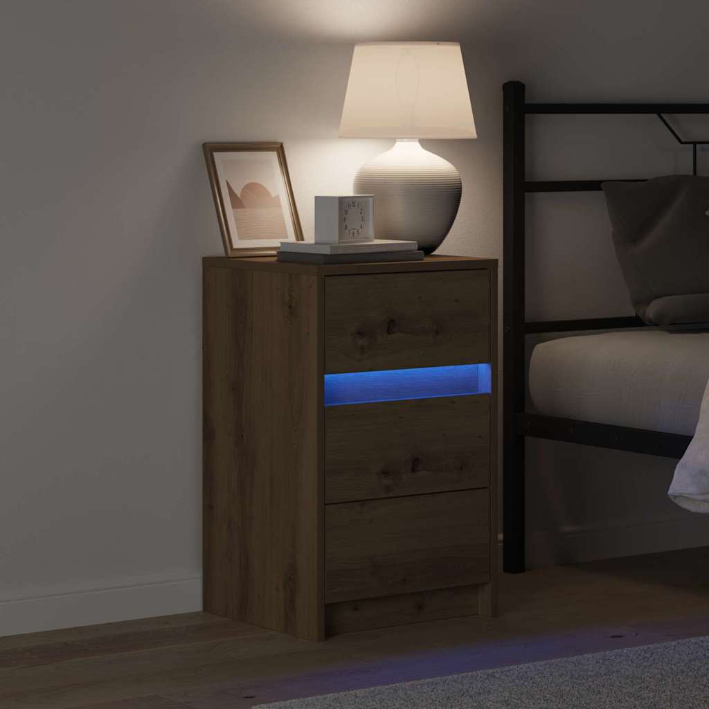 Nightstand Artisan Oak 38 x 34 x 61 cm Particleboard