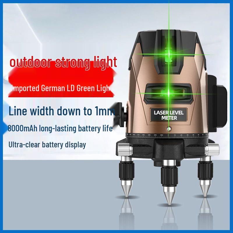 High-Precision 35-Line Outdoor Green Laser Level with Digital Display and Automatic Self-Leveling