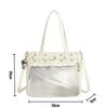 Spicy Girl Cool Ita Bag Large Capacity Transparent Pain Layer Crossbody Bag Love Chain Ulzzang Shoulder Bag Handbag