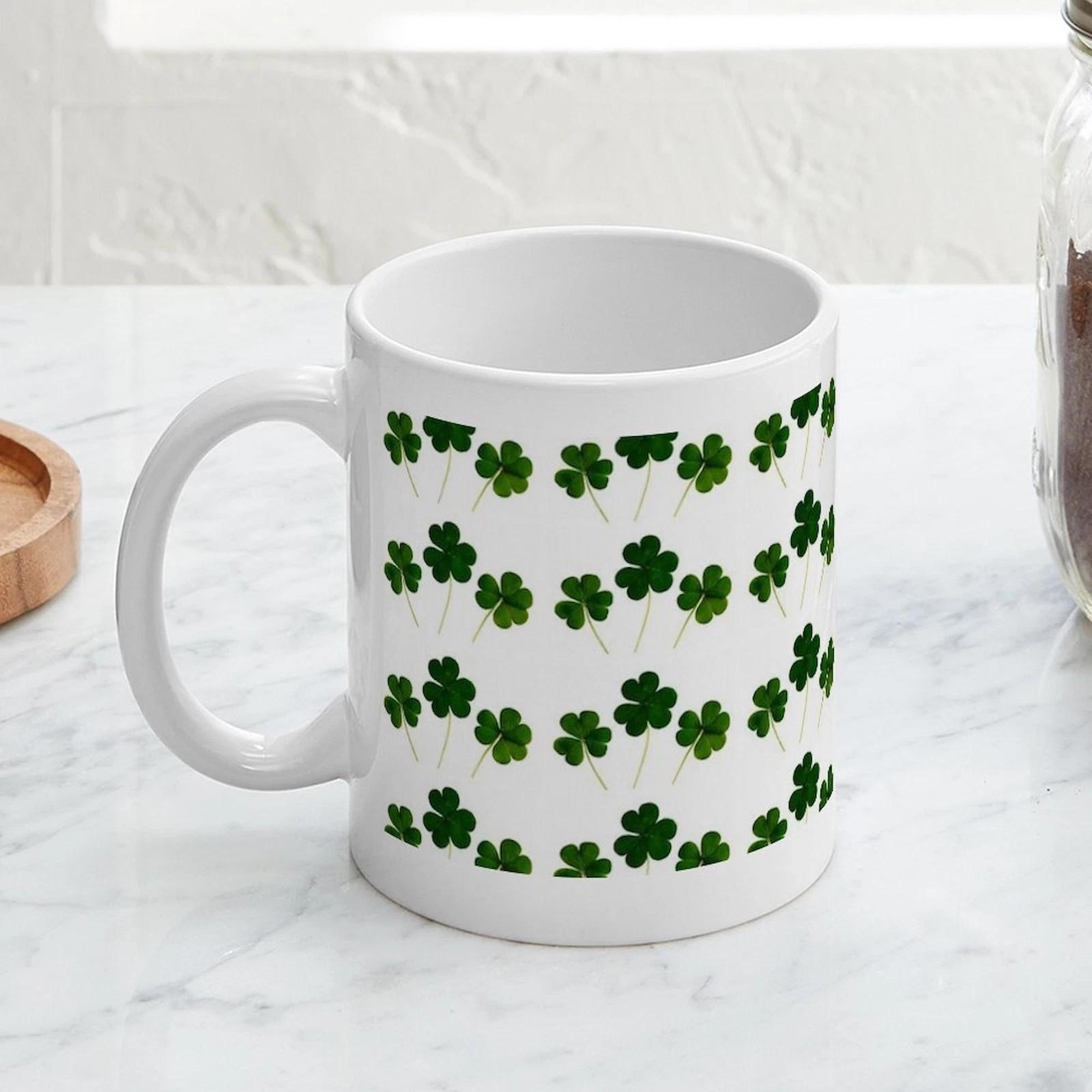 CafePress St Patricks Day Shamrocks Mugs 11 oz Ceramic Mug XXXXL