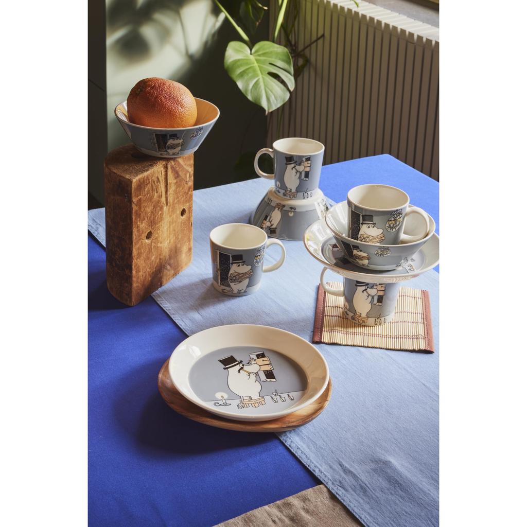 [Officially Imported] Arabia Moomin by ARABIA Classic Moominpappa Mug, 0.3L, Gray, Moomin Tableware (Product Number: 1066911)
