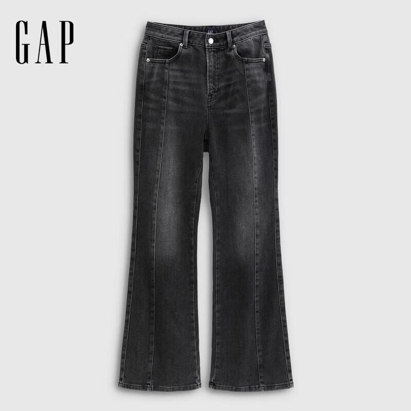 Женские джинсы клеш средней посадки на флисовой подкладке Gap 793158 27