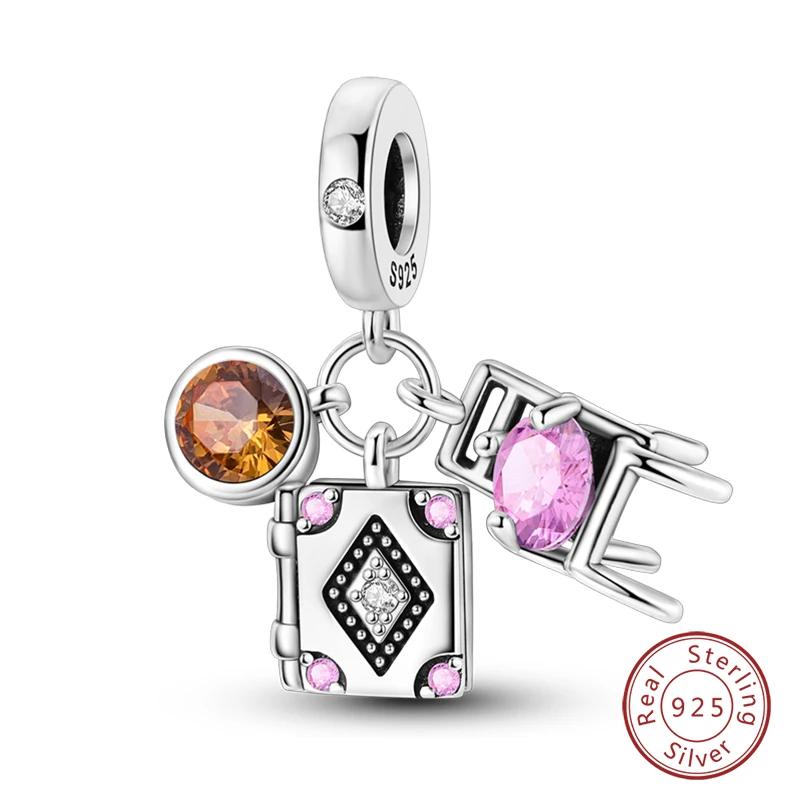 Copper Little Bear Soft Candy Coffee Strawberry Cake Afternoon Tea Charms Beads Fit Bracelets Diy Jewelry