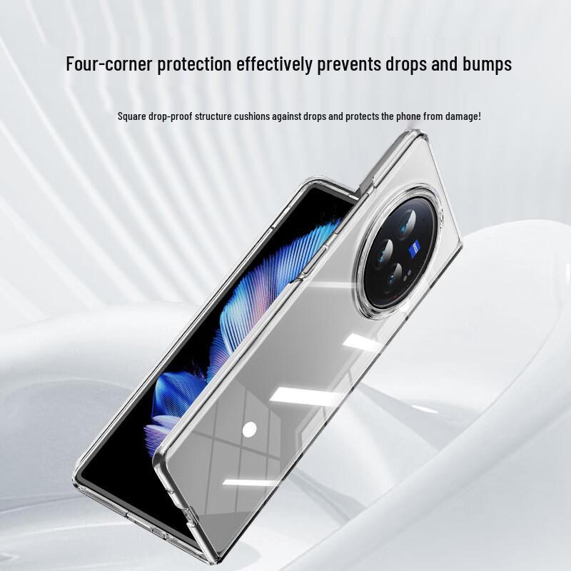 BIYAOZI Vivo X Fold Serie Transparente Schutzhülle