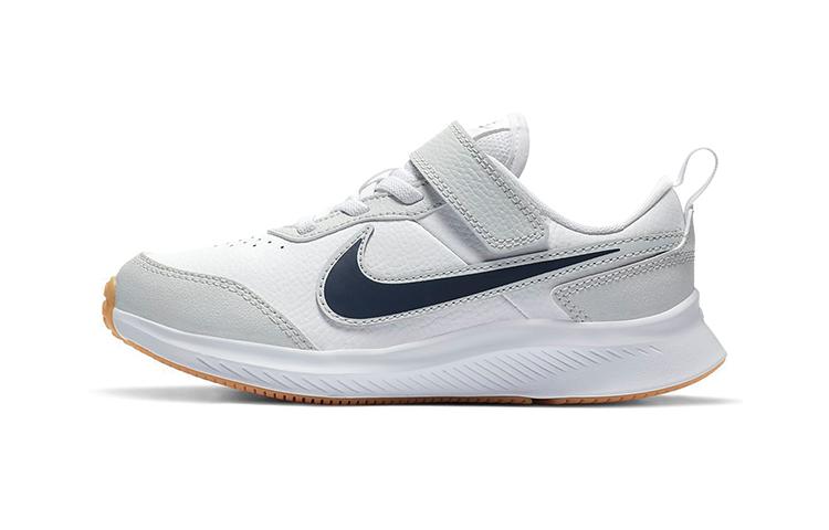 

Nike Varsity Leather Hook and loop Low top Sports Casual Shoes Gray Black Children Aged 3 7 Years Old CN9393-100 28