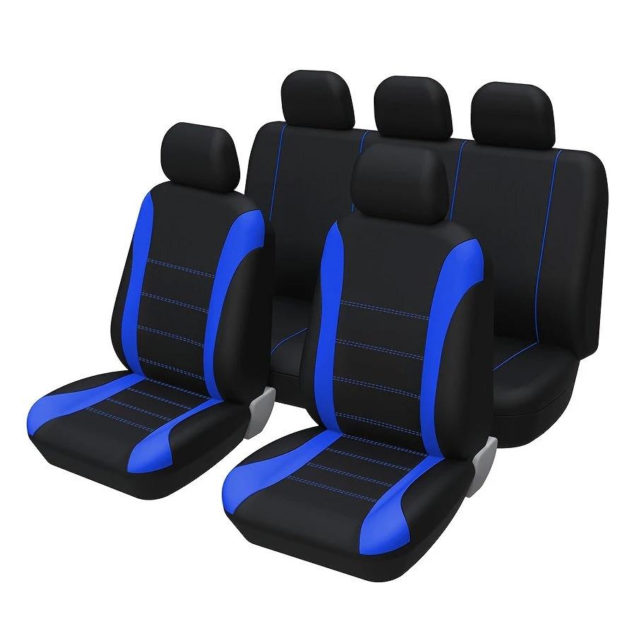 Universal Car and Minivan Seat Cover with Exclusive Waistline Design Fabric Cushion