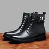 Fashion Street Style Male Walking Footwear Luxury Brand Outdoor Boots High Quality Man Ankle Boots Warm Plush Fur Winter Shoes High Top